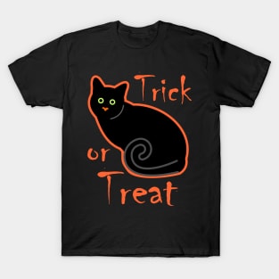 Halloween Black Cat T-Shirt